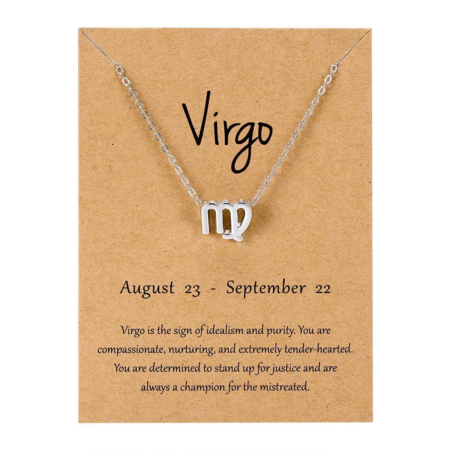 Elegant Minimalist Zodiac Sign Necklace - Zodiac Radiance