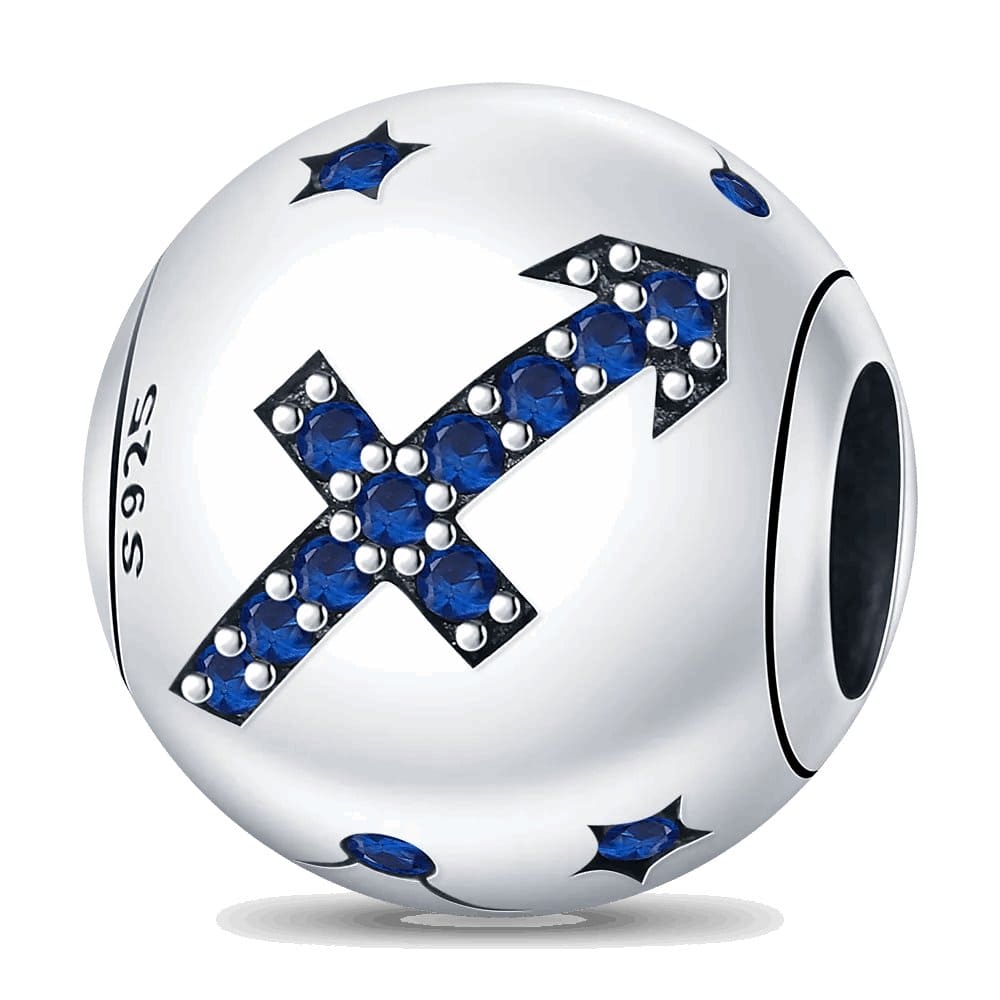 12 Constellation 925 Silver Pandora Bead charm - Zodiac Radiance