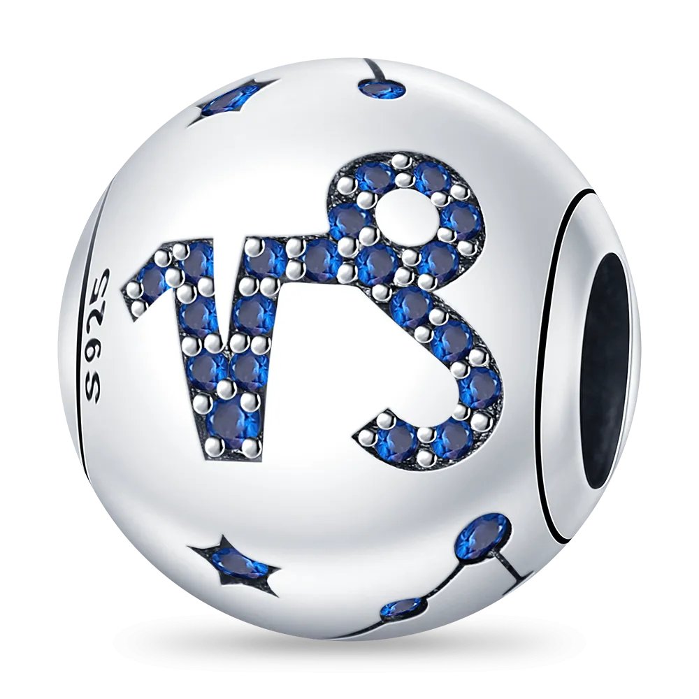 12 Constellation 925 Silver Pandora Bead charm - Zodiac Radiance