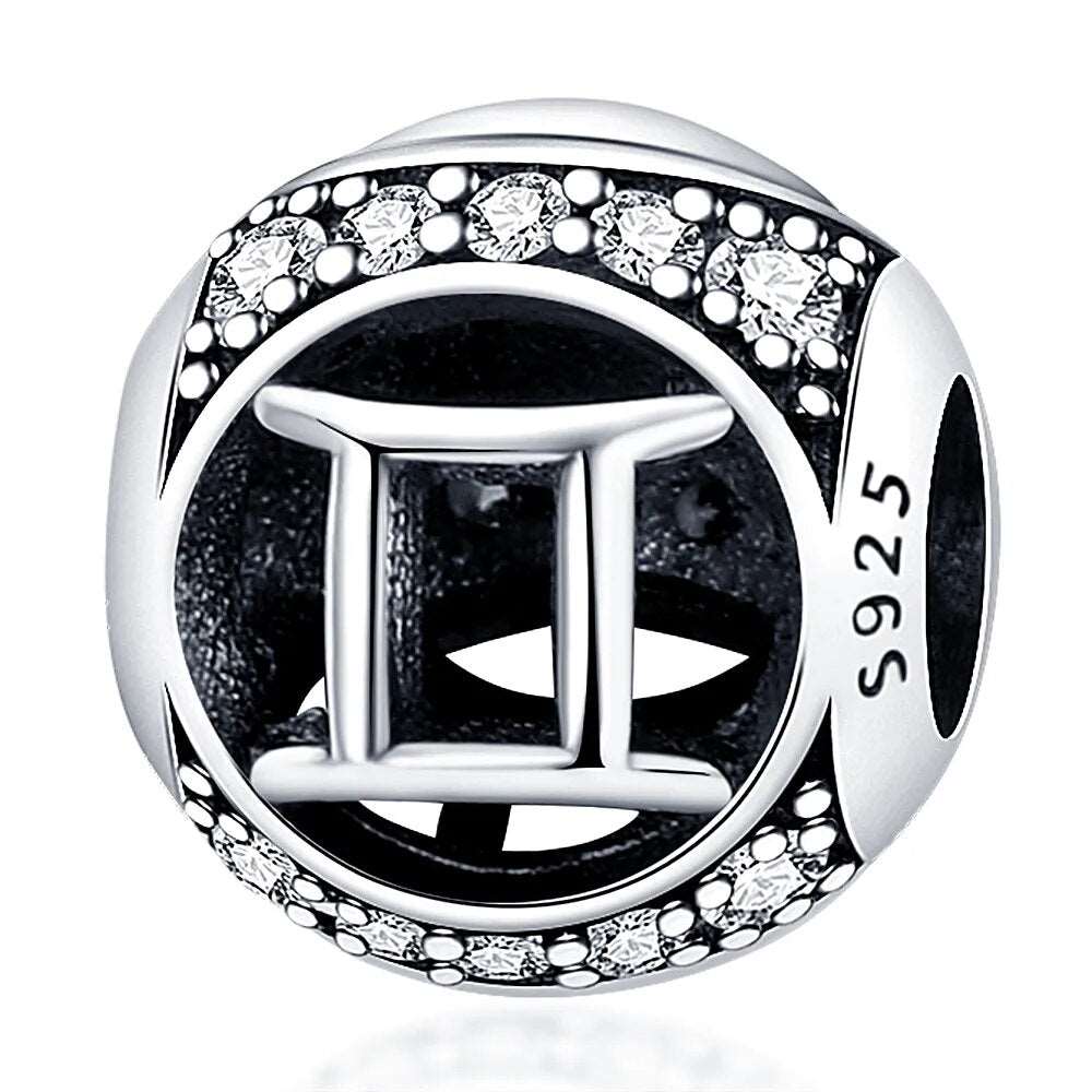 925 Sterling Silver Pandora Charm - Zodiac Radiance