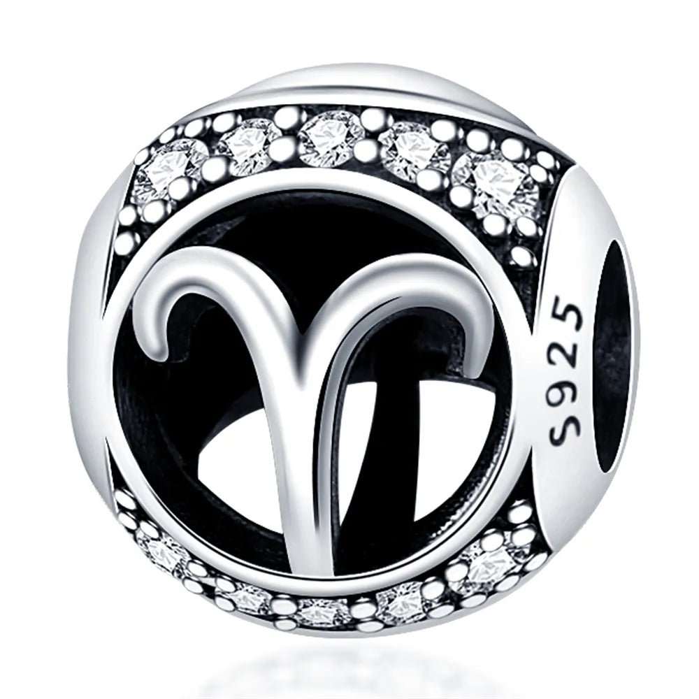 925 Sterling Silver Pandora Charm - Zodiac Radiance