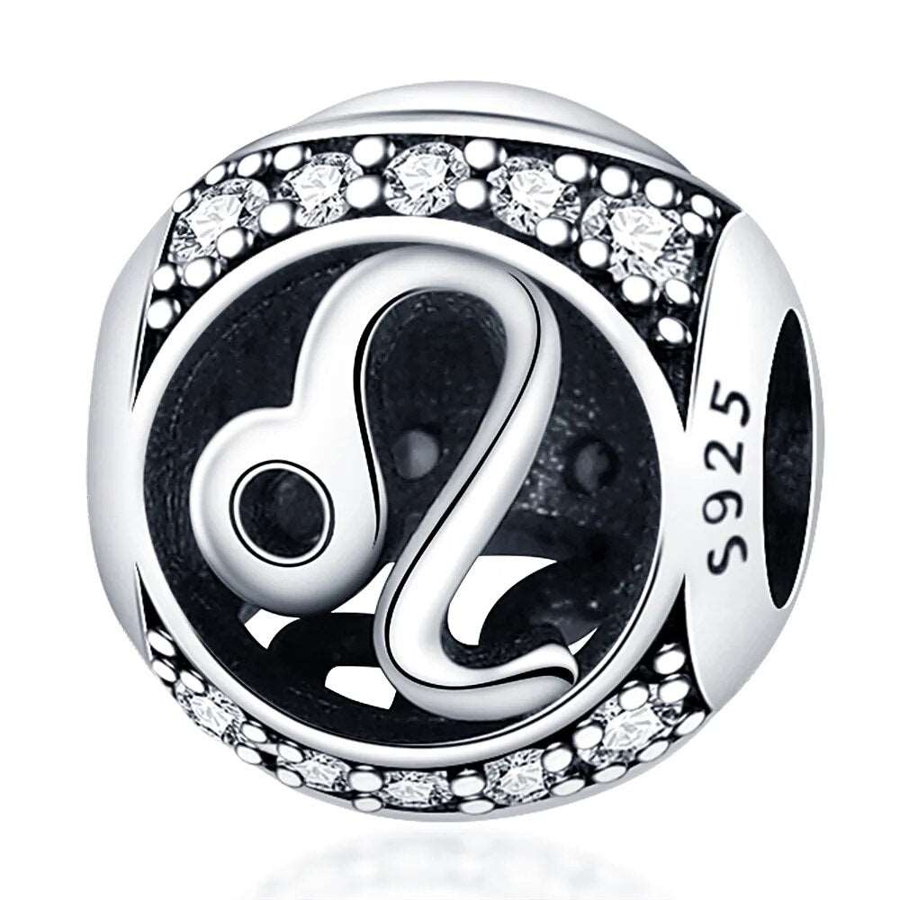 925 Sterling Silver Pandora Charm - Zodiac Radiance