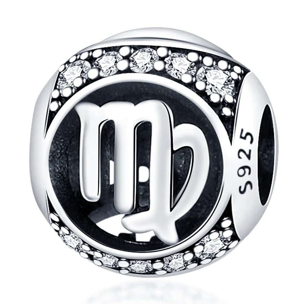 925 Sterling Silver Pandora Charm - Zodiac Radiance