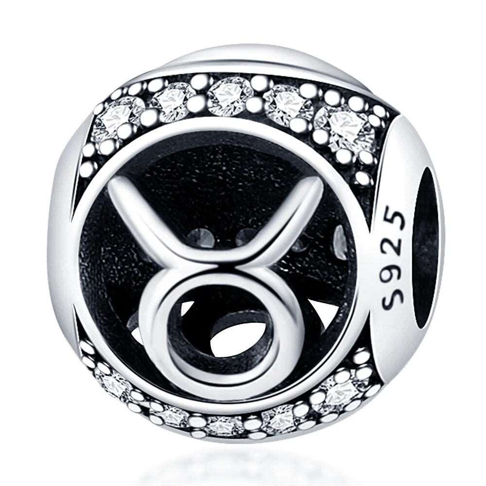 925 Sterling Silver Pandora Charm - Zodiac Radiance