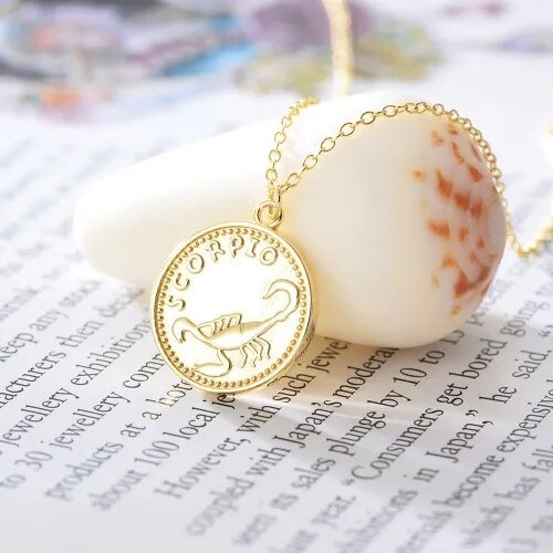 925 Sterling Silver Zodiac Signs Necklace - Zodiac Radiance