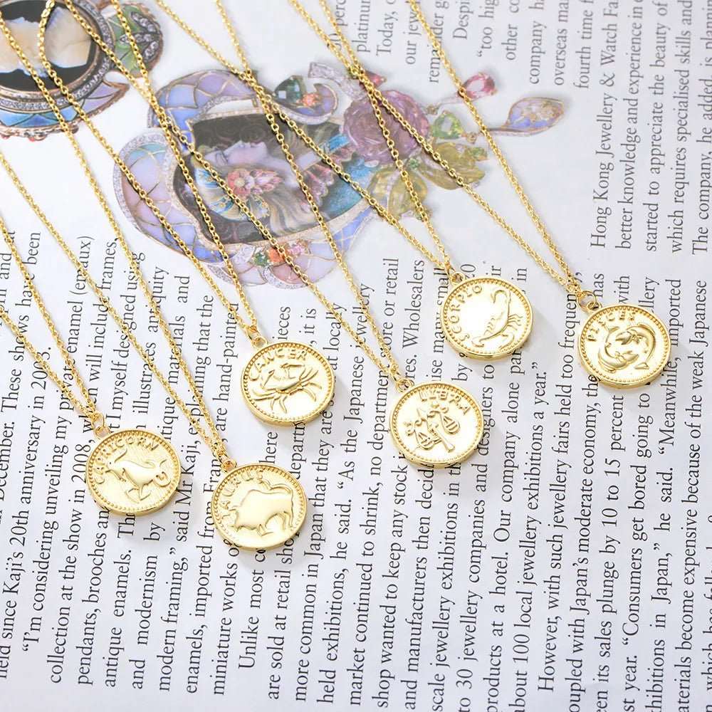 925 Sterling Silver Zodiac Signs Necklace - Zodiac Radiance