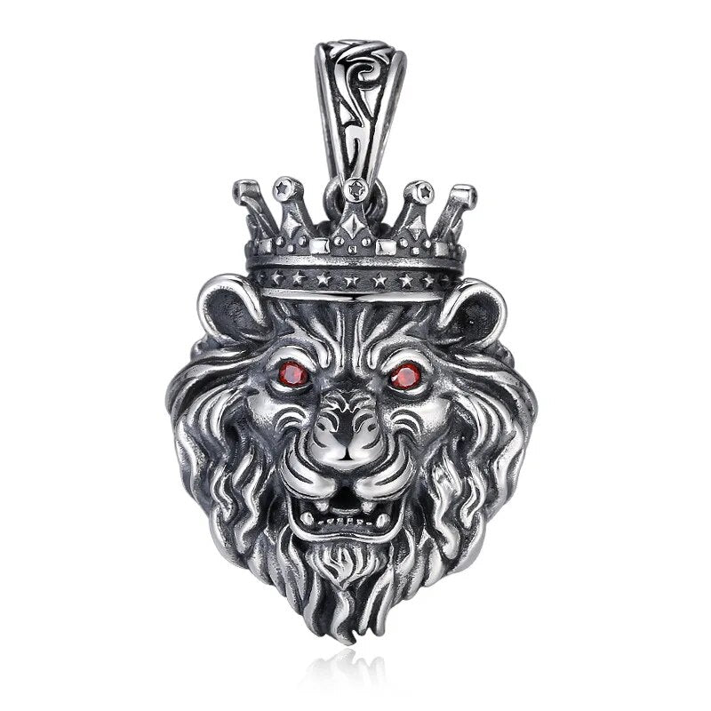 Copper Plated Zodiac Lion head Pendant Necklace - Zodiac Radiance