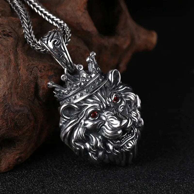 Copper Plated Zodiac Lion head Pendant Necklace - Zodiac Radiance