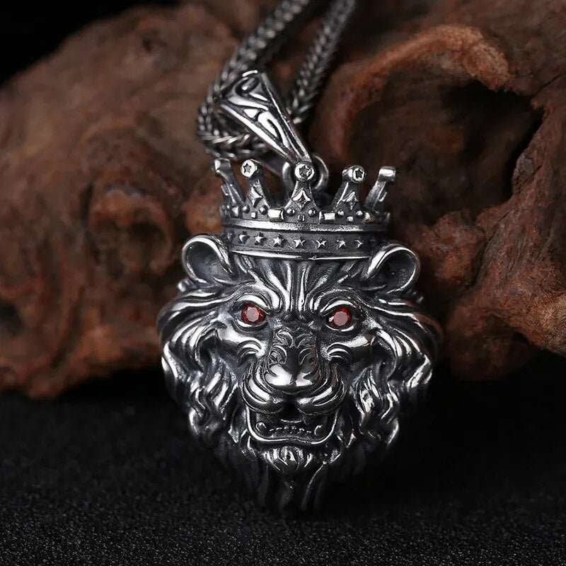 Copper Plated Zodiac Lion head Pendant Necklace - Zodiac Radiance