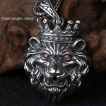 Copper Plated Zodiac Lion head Pendant Necklace - Zodiac Radiance