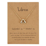 Elegant Minimalist Zodiac Sign Necklace - Zodiac Radiance