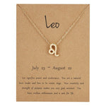 Elegant Minimalist Zodiac Sign Necklace - Zodiac Radiance