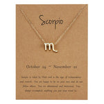 Elegant Minimalist Zodiac Sign Necklace - Zodiac Radiance