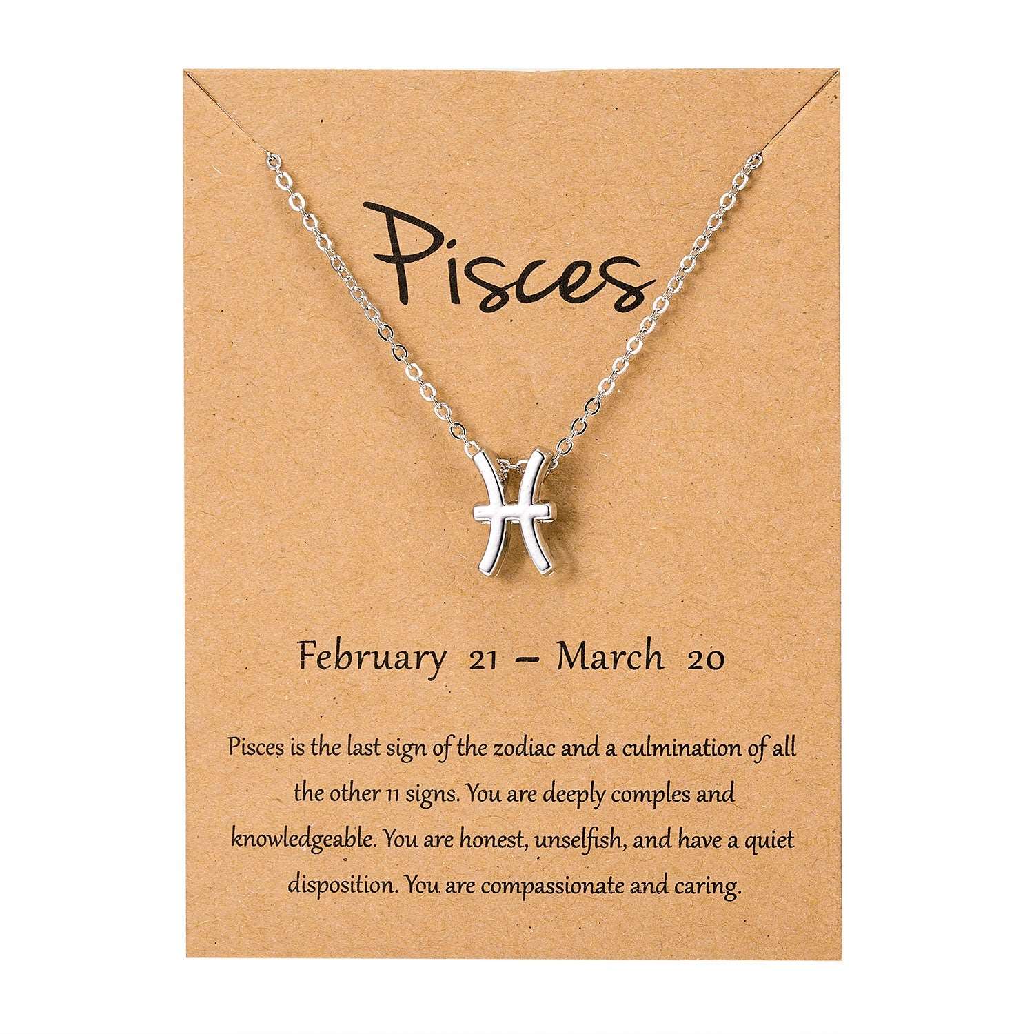 Elegant Minimalist Zodiac Sign Necklace - Zodiac Radiance