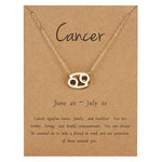 Elegant Minimalist Zodiac Sign Necklace - Zodiac Radiance