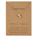 Elegant Minimalist Zodiac Sign Necklace - Zodiac Radiance