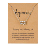 Elegant Minimalist Zodiac Sign Necklace - Zodiac Radiance