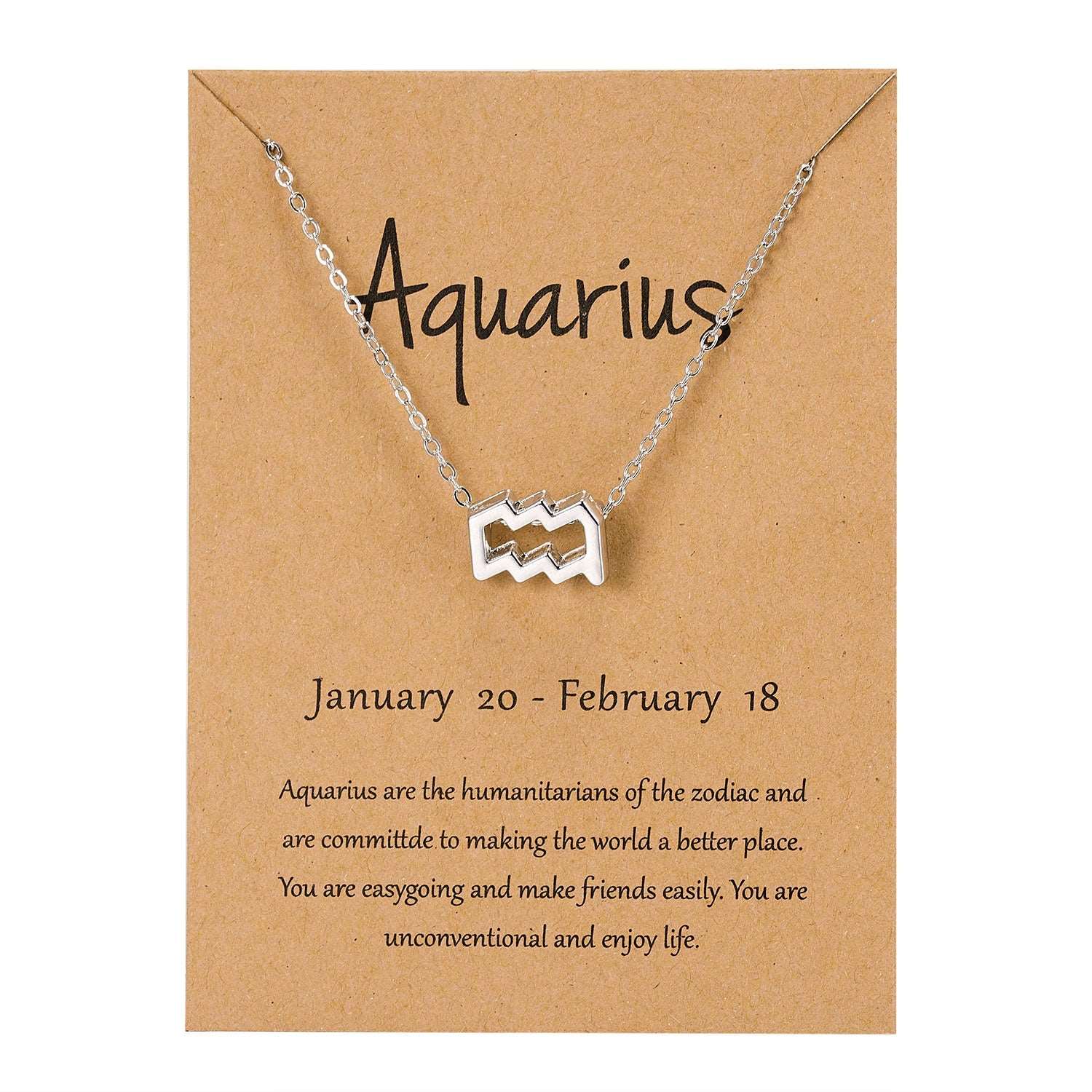 Elegant Minimalist Zodiac Sign Necklace - Zodiac Radiance