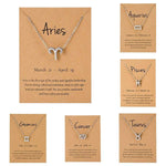 Elegant Minimalist Zodiac Sign Necklace - Zodiac Radiance