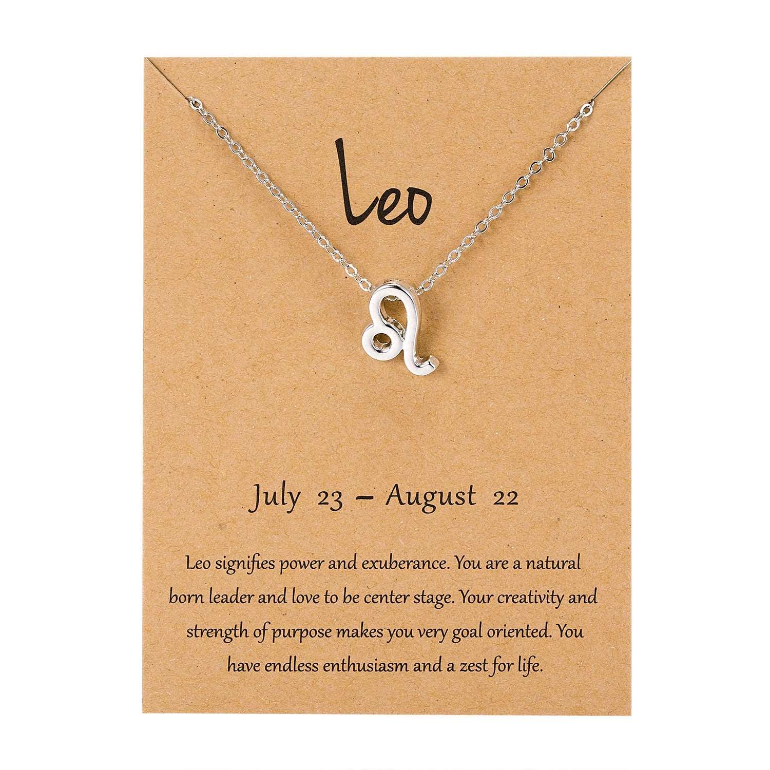 Elegant Minimalist Zodiac Sign Necklace - Zodiac Radiance