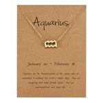 Elegant Minimalist Zodiac Sign Necklace - Zodiac Radiance