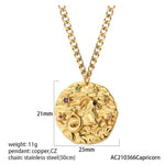 Exquisite Zodiac Sign Amulet Necklace - Zodiac Radiance