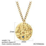 Exquisite Zodiac Sign Amulet Necklace - Zodiac Radiance