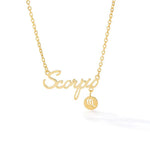 Horoscope Zodiac Name Stainless Steel Necklace - Zodiac Radiance