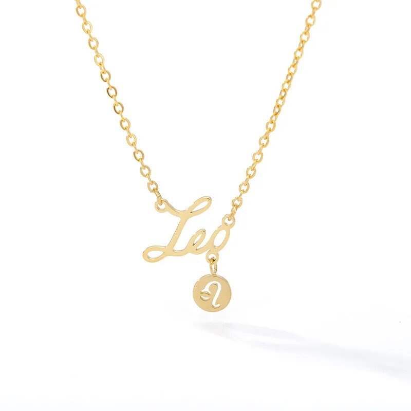 Horoscope Zodiac Name Stainless Steel Necklace - Zodiac Radiance