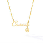 Horoscope Zodiac Name Stainless Steel Necklace - Zodiac Radiance