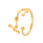 Minimalist Zodiac Constellation Ring - Zodiac Radiance