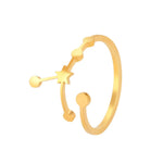 Minimalist Zodiac Constellation Ring - Zodiac Radiance