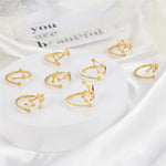 Minimalist Zodiac Constellation Ring - Zodiac Radiance