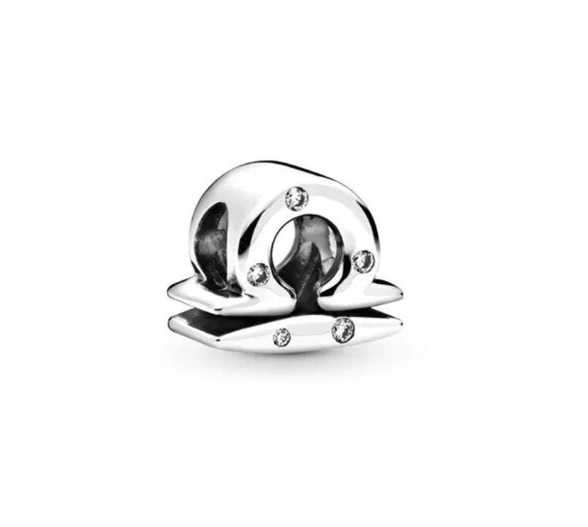 Modern Zodiac Sign Pandora Charm 925 Sterling Silver - Zodiac Radiance