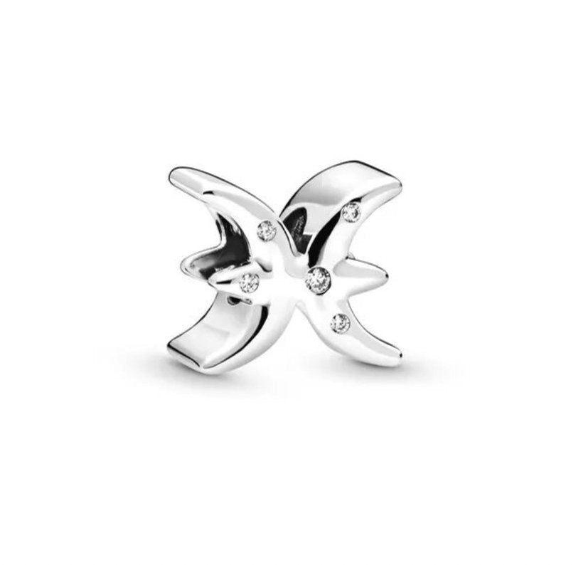 Modern Zodiac Sign Pandora Charm 925 Sterling Silver - Zodiac Radiance