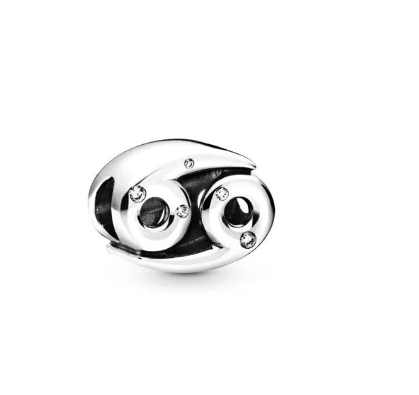 Modern Zodiac Sign Pandora Charm 925 Sterling Silver - Zodiac Radiance