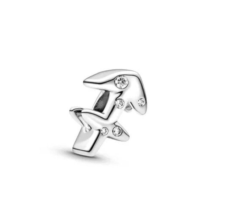 Modern Zodiac Sign Pandora Charm 925 Sterling Silver - Zodiac Radiance