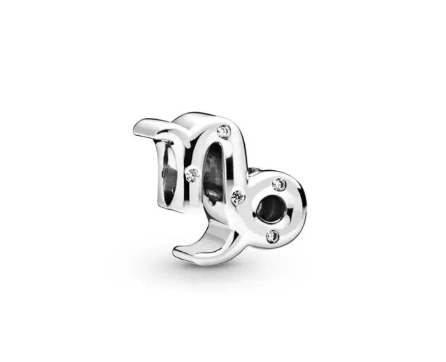 Modern Zodiac Sign Pandora Charm 925 Sterling Silver - Zodiac Radiance