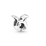 Modern Zodiac Sign Pandora Charm 925 Sterling Silver - Zodiac Radiance