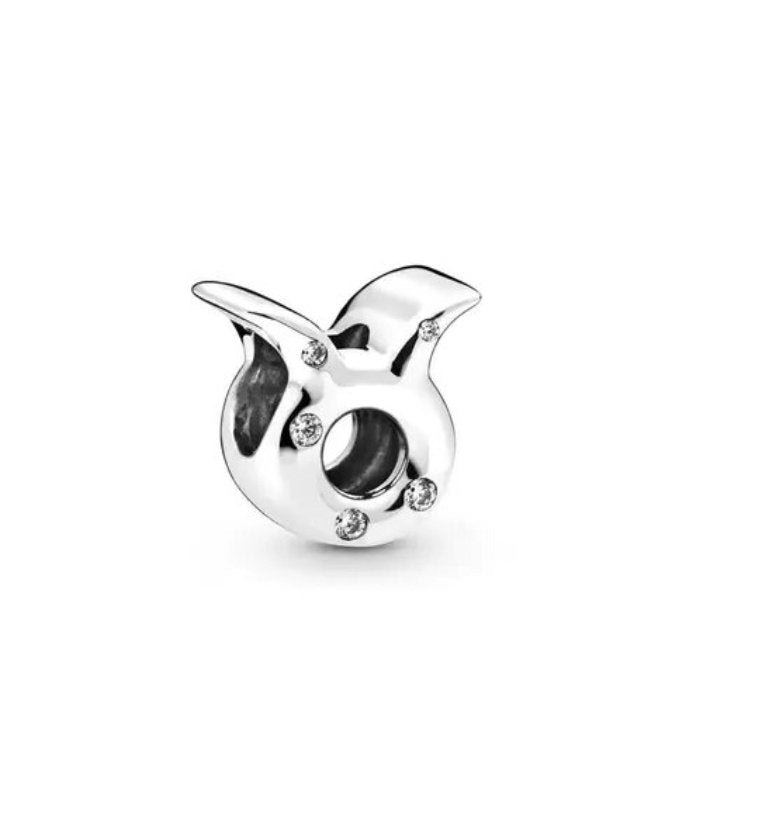 Modern Zodiac Sign Pandora Charm 925 Sterling Silver - Zodiac Radiance