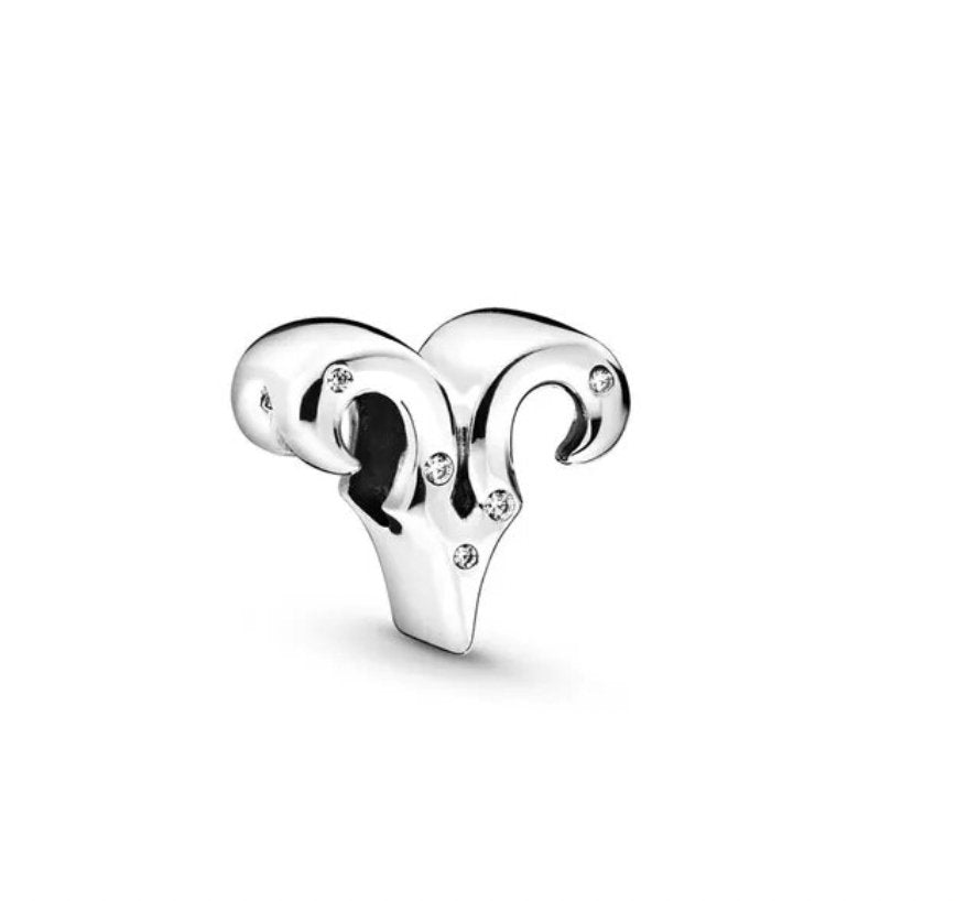 Modern Zodiac Sign Pandora Charm 925 Sterling Silver - Zodiac Radiance