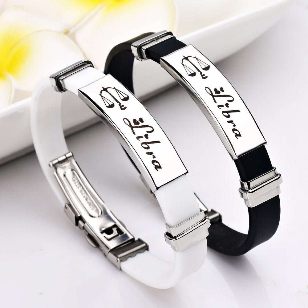 Simple Zodiac Sign Silicone Bracelet - Zodiac Radiance