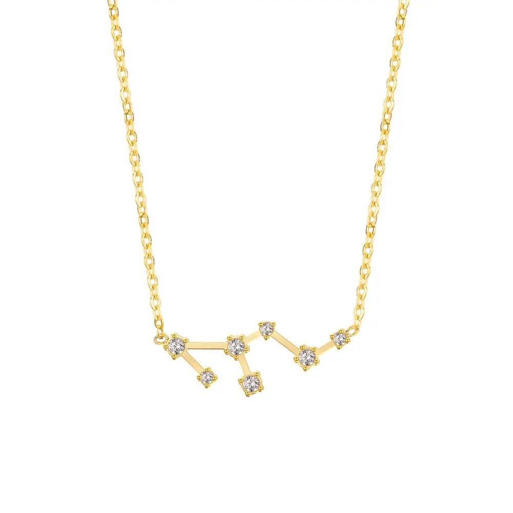 Zircon Constellation Zodiac Necklace - Zodiac Radiance