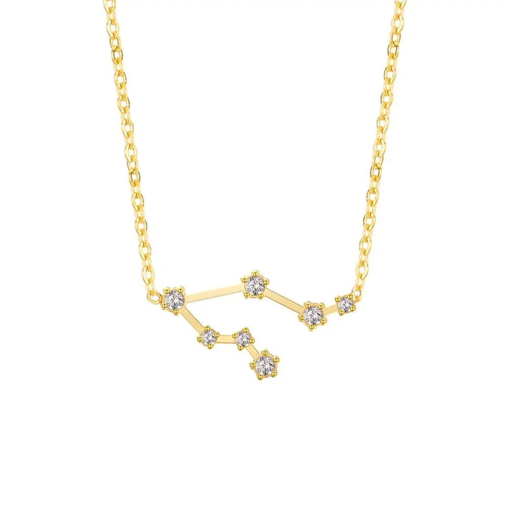 Zircon Constellation Zodiac Necklace - Zodiac Radiance