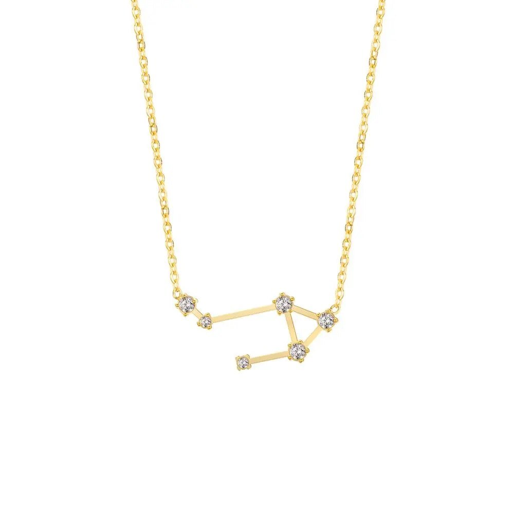 Zircon Constellation Zodiac Necklace - Zodiac Radiance