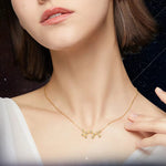 Zircon Constellation Zodiac Necklace - Zodiac Radiance