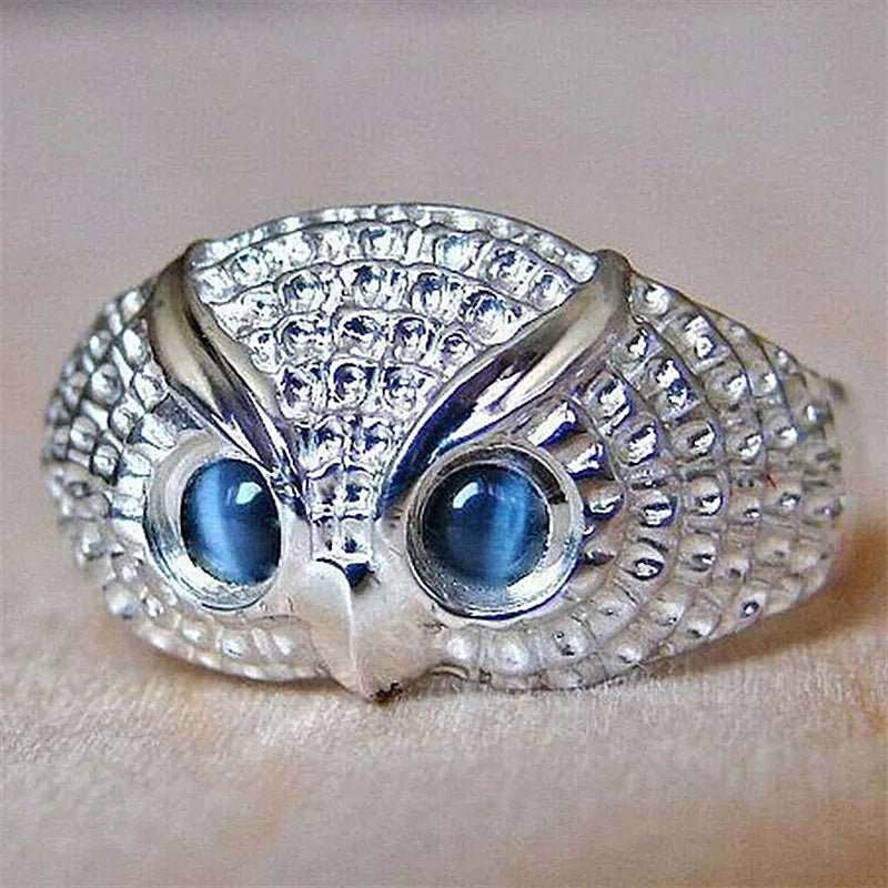 Zodiac Libra Rhinestone Owl Ring - Zodiac Radiance