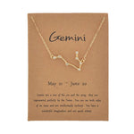 Zodiac Sign Constellation Necklace - Zodiac Radiance