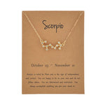 Zodiac Sign Constellation Necklace - Zodiac Radiance