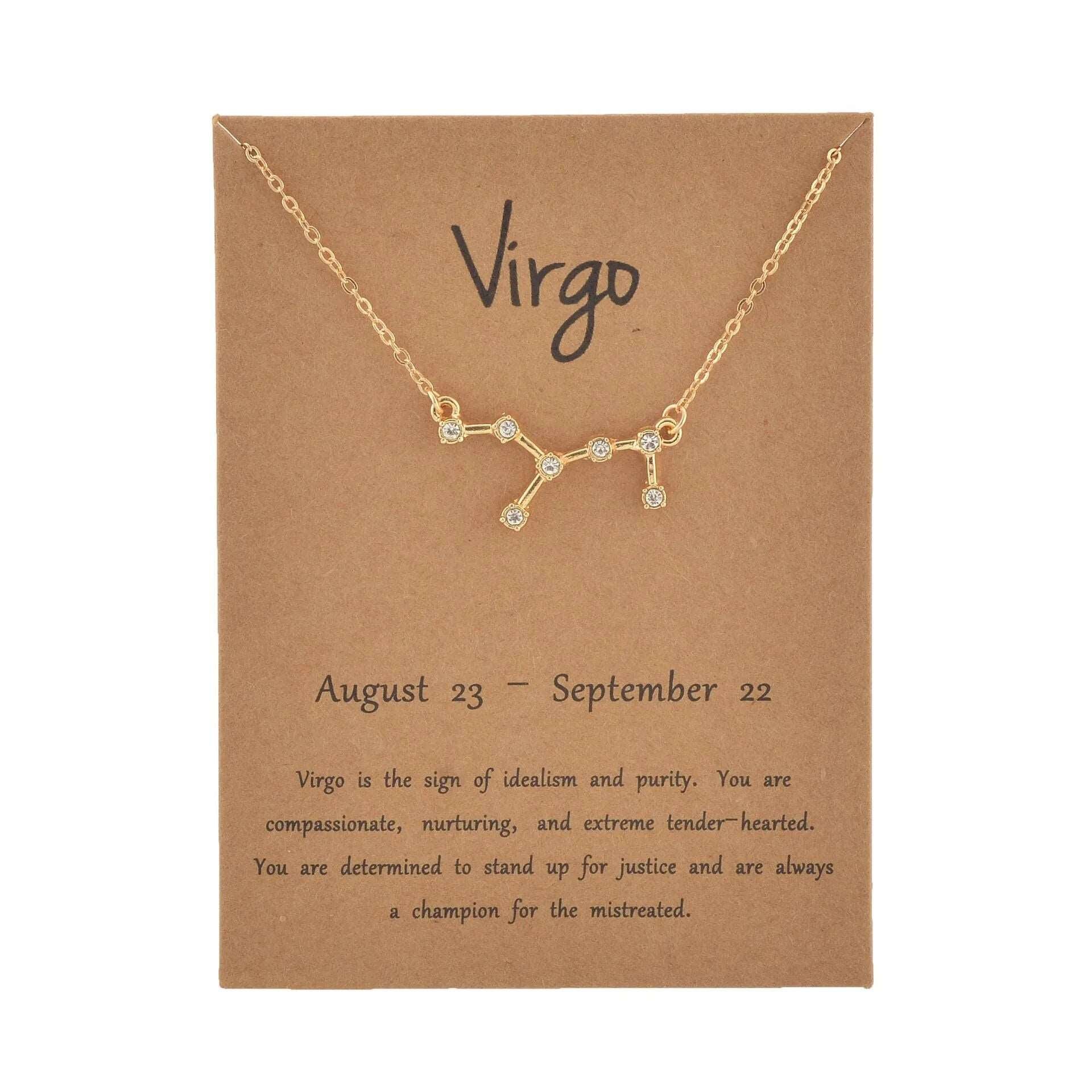 Zodiac Sign Constellation Necklace - Zodiac Radiance